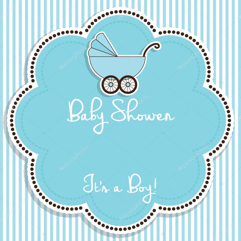 Einladung zur Babyparty junge. — Stockvektor © Gal_Amar