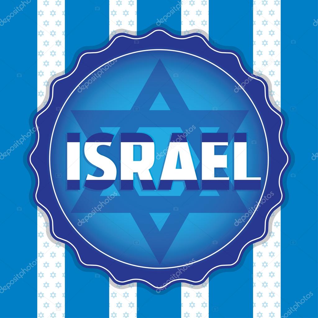 Flag of Israel. Celebration and gifts.