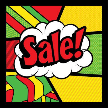 Pop Art çizgi roman simgesi 