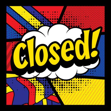 Pop Art çizgi roman simgesi 