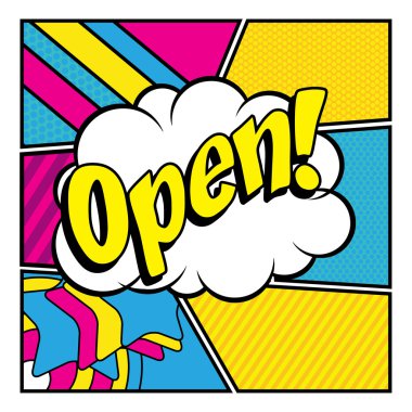 Pop Art çizgi roman simgesi A├º