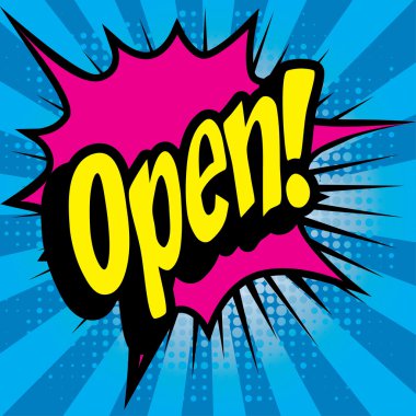 Pop Art çizgi roman simgesi A├º