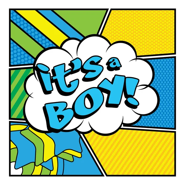 Pop Art - "το ένα αγόρι!" — Διανυσματικό Αρχείο