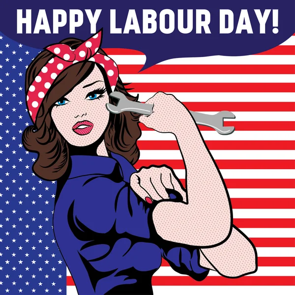 Happy Labour Day! — Stock Vector
