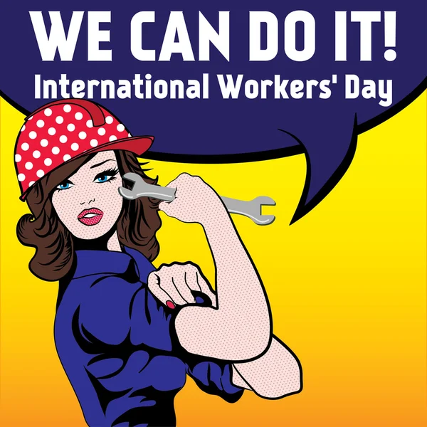 International Workers Day. — Stock Vector