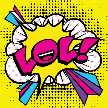 Pop Art çizgi roman simgesi 