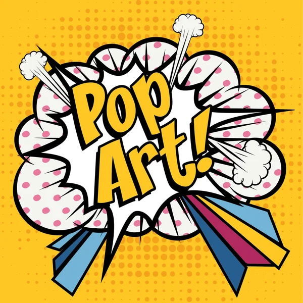 Çizgi roman simgesi "Pop Art!". — Stok Vektör