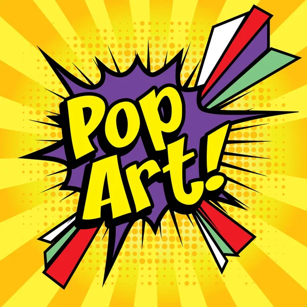 Icona fumetti "Pop Art !". — Vettoriale Stock