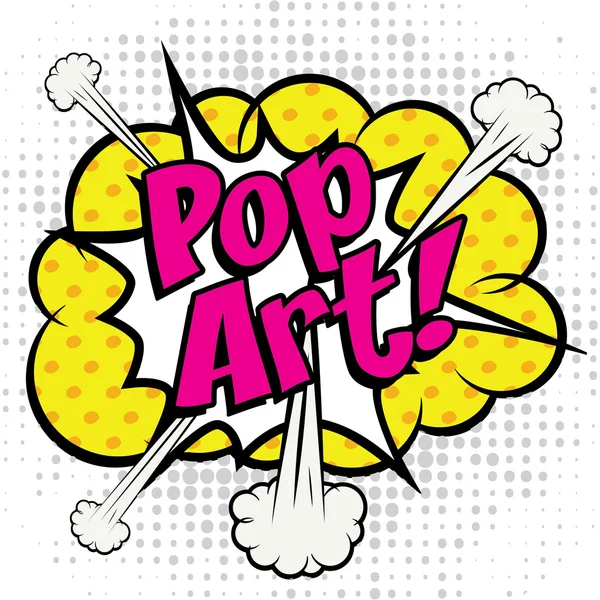 ไอคอนการ์ตูน "Pop Art !". — ภาพเวกเตอร์สต็อก