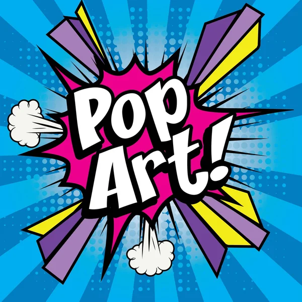 Ícone de quadrinhos "Pop Art !". — Vetor de Stock