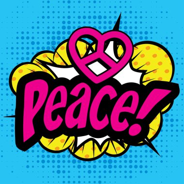 Pop Art çizgi roman simgesi 