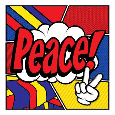 Pop Art çizgi roman simgesi 