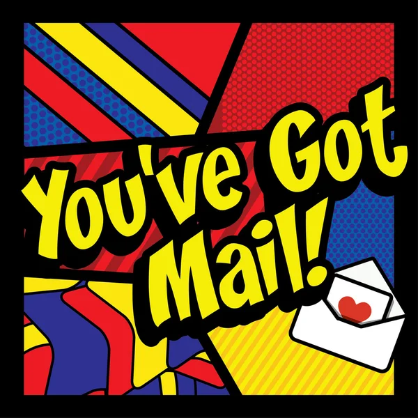 Pop Art - "du har Mail!". — Stock vektor