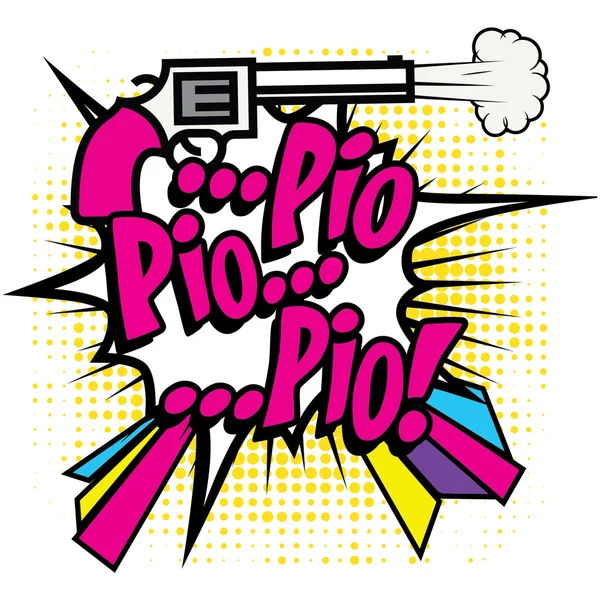 波普艺术-"Pio Pio Pio!". — 图库矢量图片
