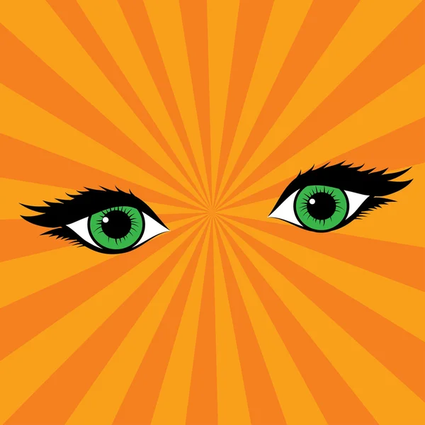 Pop Art yeux . — Image vectorielle