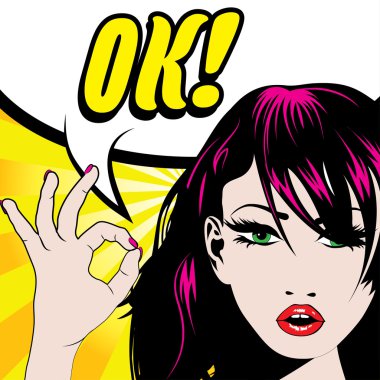 Kadın eli. Tamam! işareti.