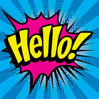 Pop Art çizgi roman simgesi 