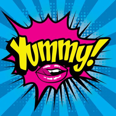 Pop Art çizgi roman simgesi 
