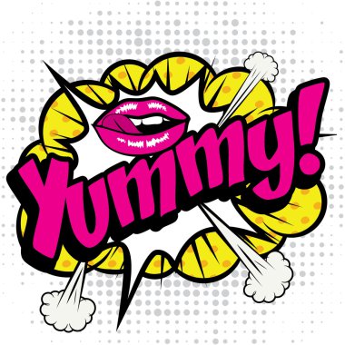 Pop Art çizgi roman simgesi 