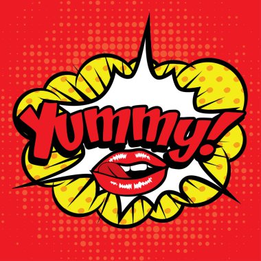 Pop Art çizgi roman simgesi 