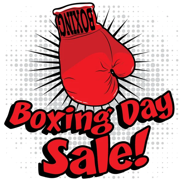 Boxing day shopping sale idea. — Stock Vector