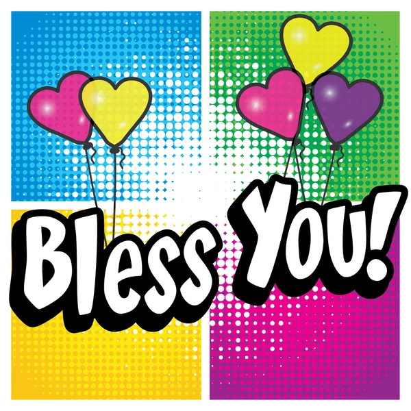 Pop Art comics - "Bless You!". — Stock Vector