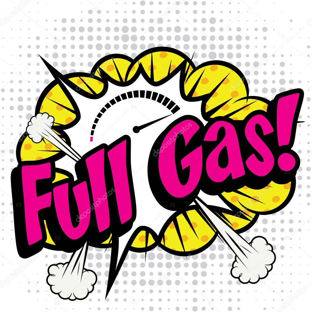 Pop Art comics - Full Gas!. Stock Vector by ©Gal_Amar 94442014