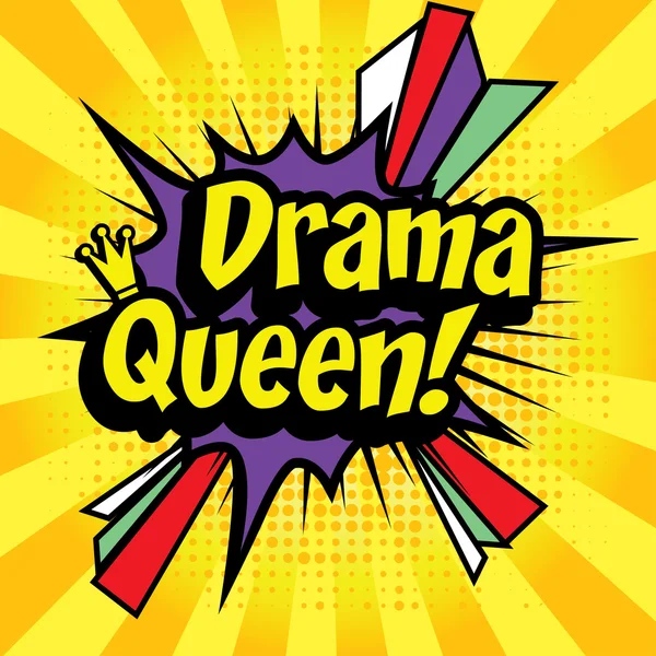 Pop-Art-Comics - "Drama Queen!". — Stockvektor