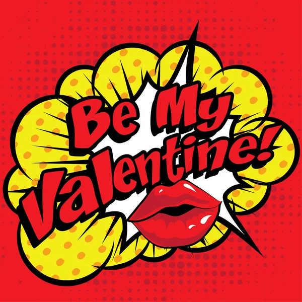 Comics - Be My Valentine! — Stock Vector