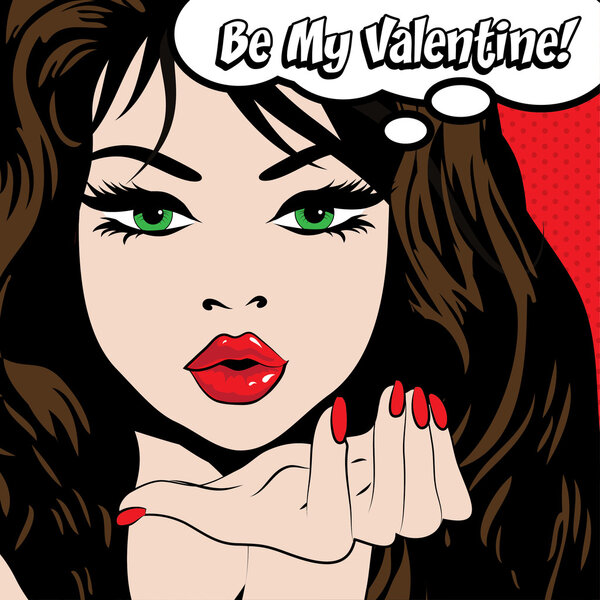 Woman - Be my valentine!