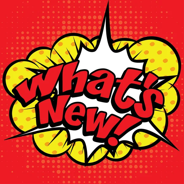 Komik Pop Art - "What 's New !". - Stok Vektor