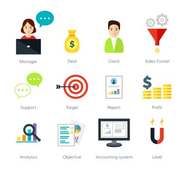 Internrt iş ve e-ticaret vektör çizim