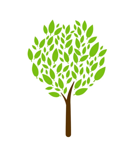 Baum-Symbol auf weißem Hintergrund. Vektorillustration. — Stockvektor