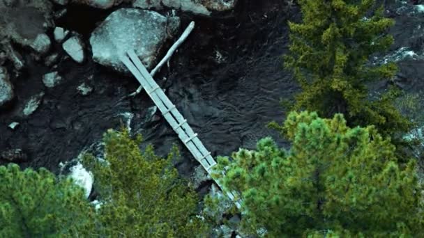 Portrait d'une rivière turbulente de montagne dans la gorge 