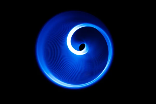 Schallwellen in der sichtbaren blauen Farbe — Stockfoto
