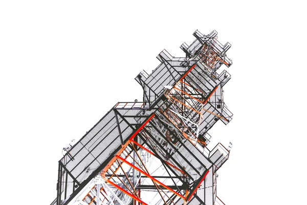 Telecommunications antenna tower for radio — Stock Photo, Image