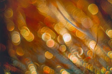 Parlak parıltılı altın flamalar. Noel tatili geçmişi