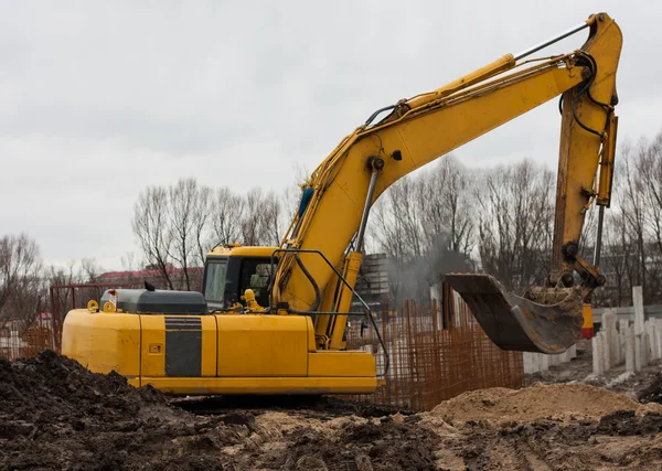 Sarı çalışma Ekskavatör