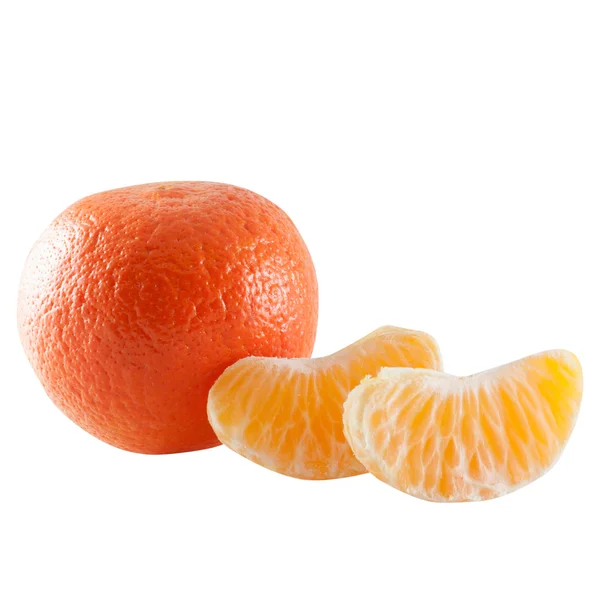 Slices of a ripe tangerine — Stock Photo, Image
