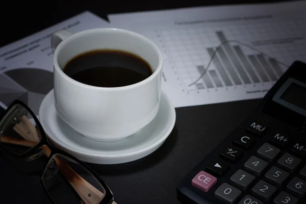 Kahve ve finans haberleri.