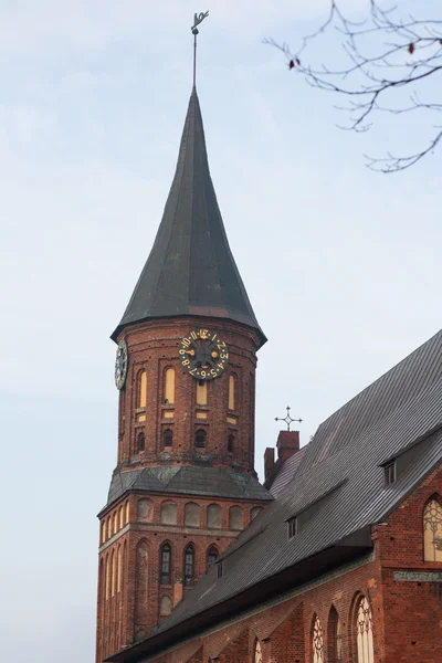 La torre con una banderuola meteo — Foto Stock