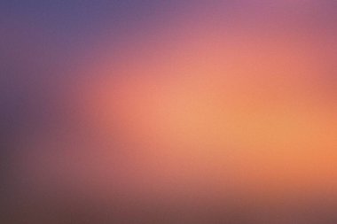 Pembe ve turuncu renklerin ılık bir gradyanı ince bir tahıl dokusuyla günbatımını çağrıştırıyor..