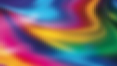 Soyut dalgalı gökkuşağı renkleri desenli buzlu cam efektinden görülüyor. Ayrıntıları ve vibr 'i temizle...