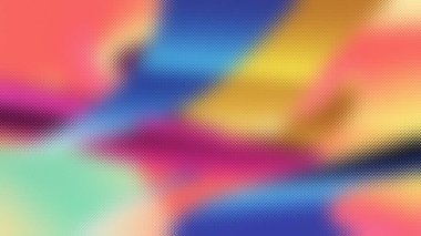 Soyut renkli geometrik şekiller pembe, mavi, sarı ve kırmızı camlı..