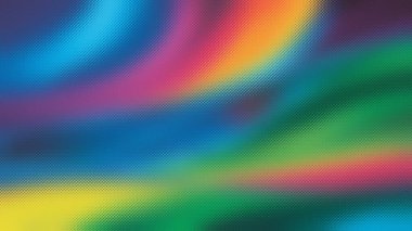 Mavi, yeşil, sarı ve mavi de dahil olmak üzere hareketli, girdap gibi soyut renklere sahip buzlu cam dokusu....