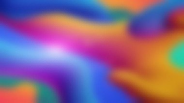 Parlak mavi, pembe, turuncu ve sarı renkli buzlu cam desenli soyut bir arka plan....
