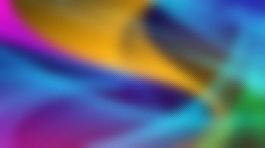 Mavi sarı ve mor renkli canlı ve soyut bir renk gradyan karışımına sahip buzlu cam dokusu.