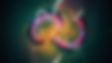 Bulanık soyut sonsuzluk sembolü. Pembe sarı ve yeşil tonlarda. Donmuş desenli..