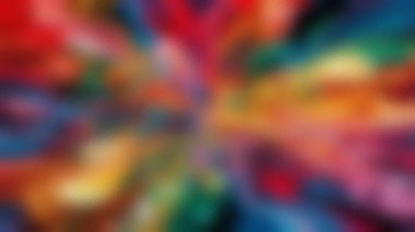 Donmuş cam desenli ve bulanık efektli renkli soyut bir patlama. Ayrıntıları temizle ...