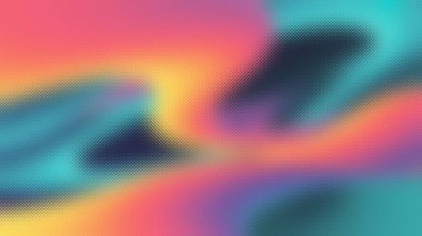 Dondurulmuş camdan görünen soyut eğimli pembe sarı ve mavi girdaplar. Ayrıntıları temizle...